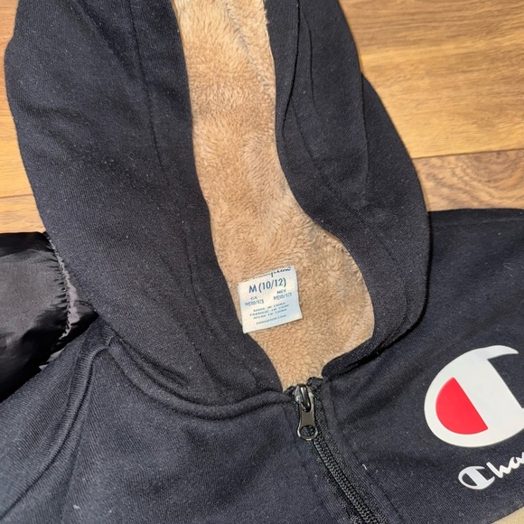 M/L boys Champion Kids Black and Tan Hoodies and jacket - Picture 7 of 7